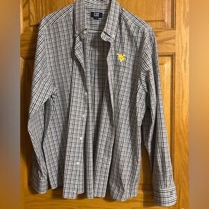 Men's Checkered Shirt with Embroidered Logo